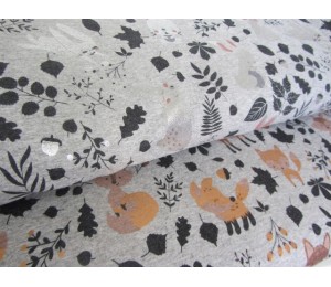 REST 46cm Jersey Glitzer - Häschen grau silber